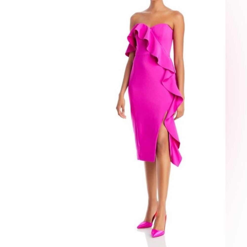 NWT Aidan by Aidan Mattox fuchsia cocktail dress